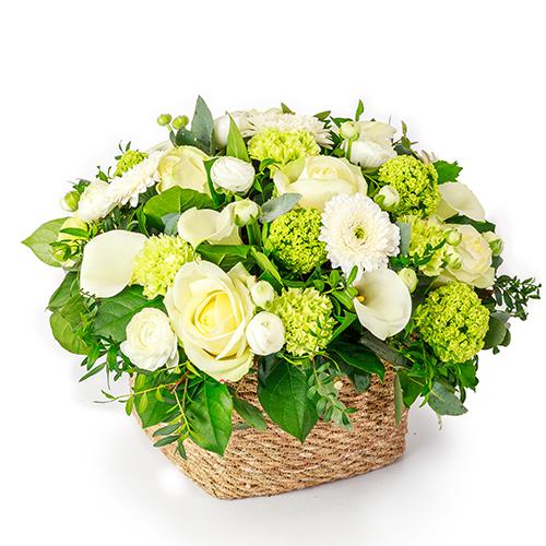 Gewoon Uitputten Doorzichtig Elegant wit bloemstuk | Oh'Green